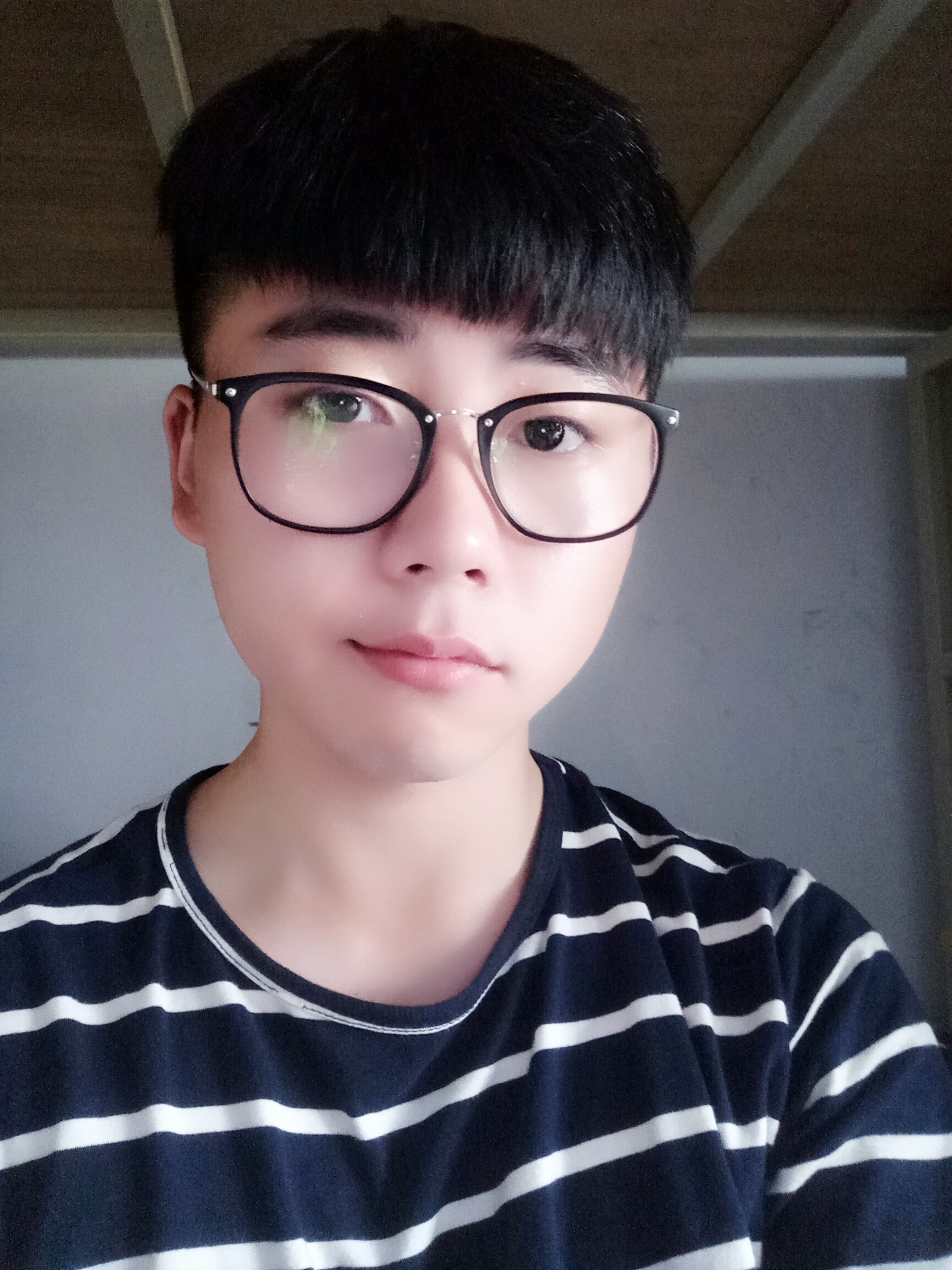 圆脸无眼镜可爱头像