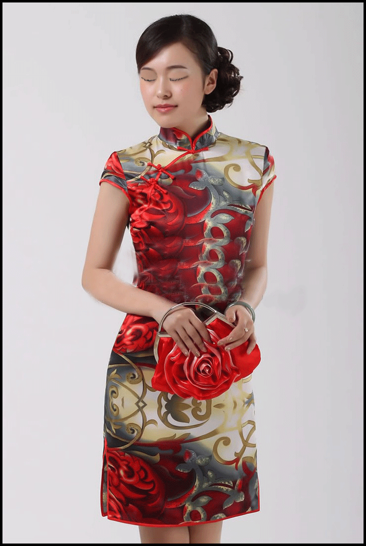 服装 旗袍 唐装 740_1105 竖版 竖屏 gif 动态图 动图