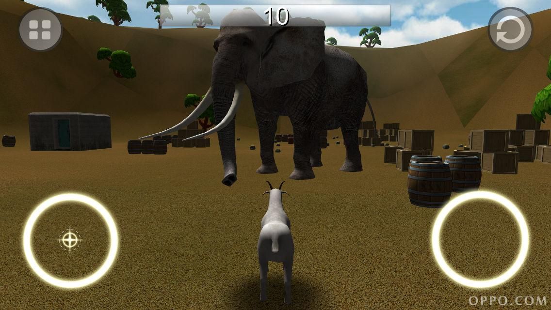 find 5亲测适用任何机型 发狂的山羊冲撞眼前的一切障碍物,撞坏越多