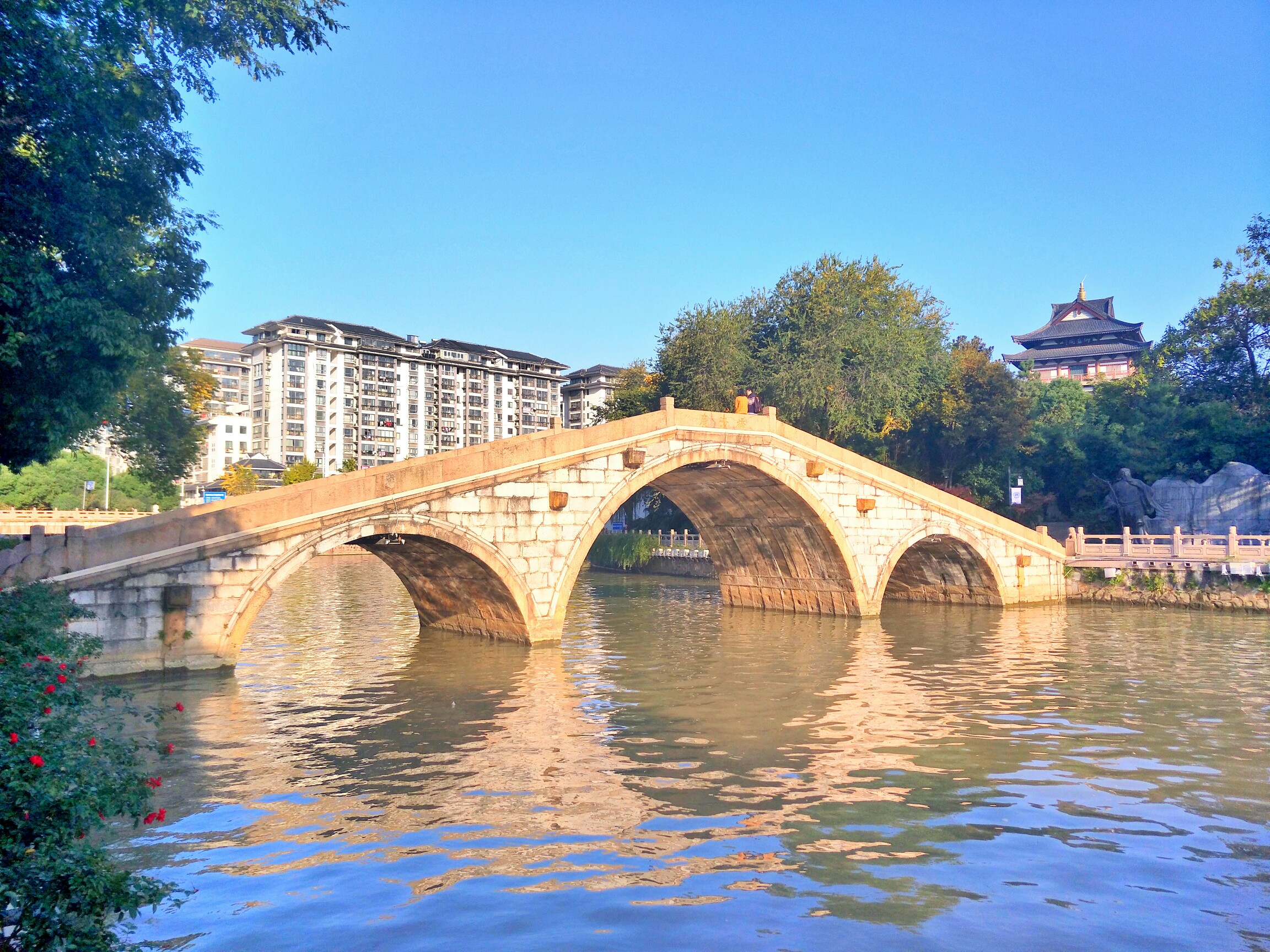 广济桥与东坡古渡,摄于东坡公园