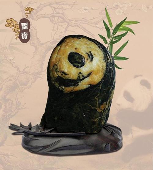 观赏,石头熊猫