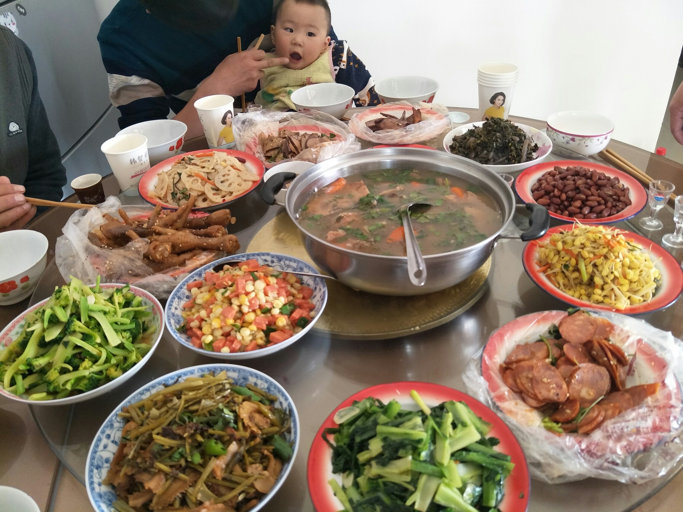 嫂子做的中午饭