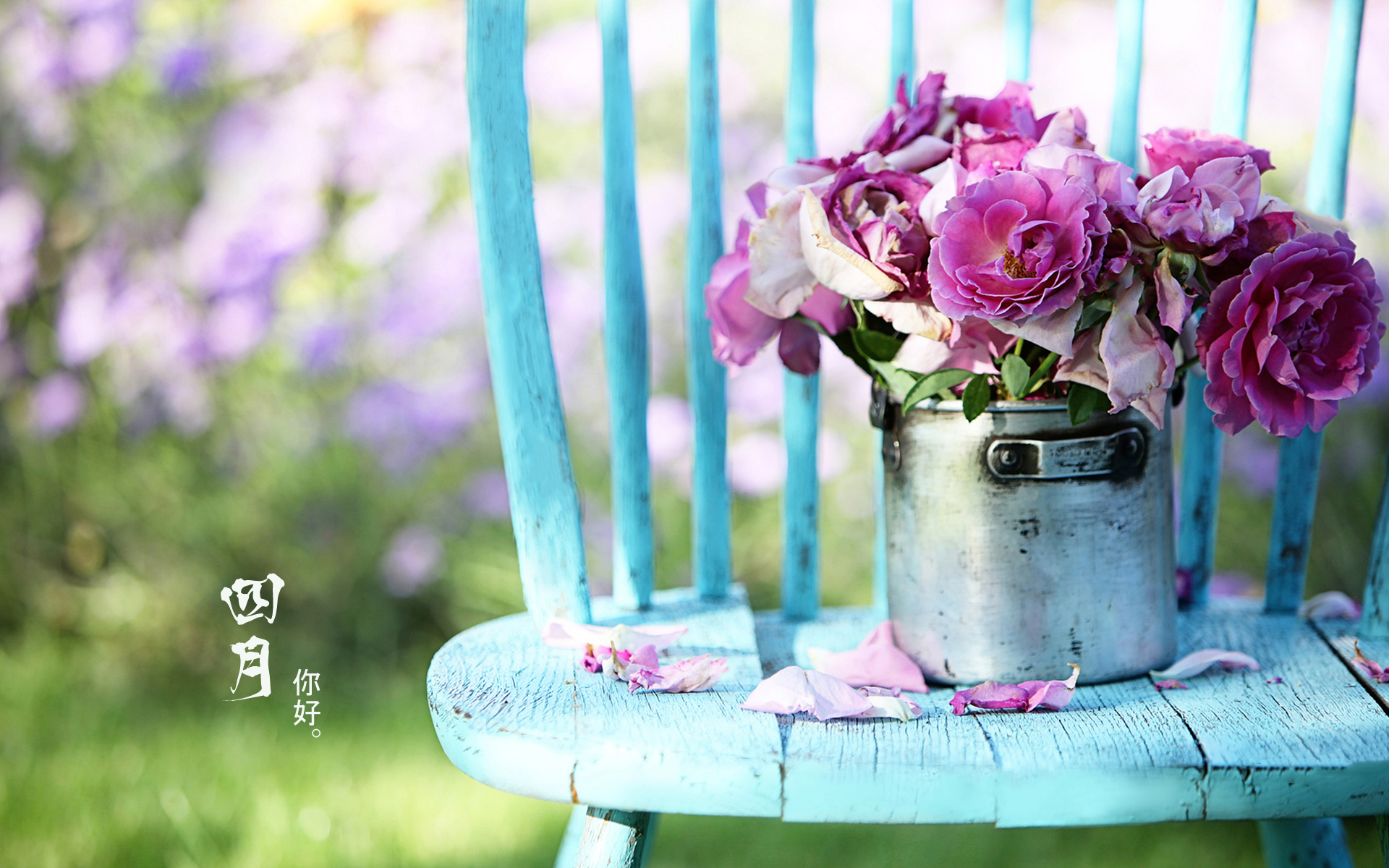 今天是四月份第一天.再见拉,三月,四月,您好.