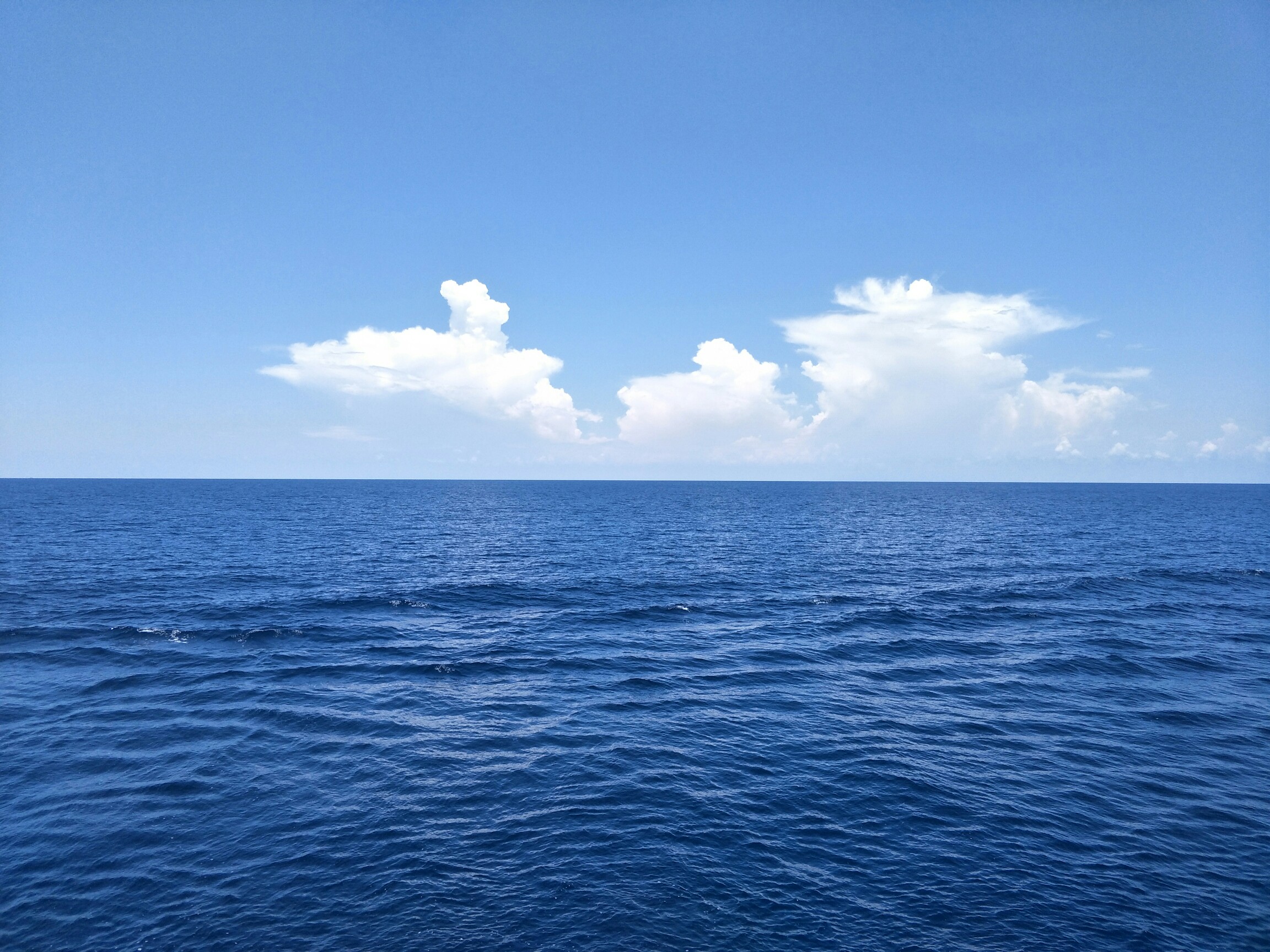 深蓝色的大海