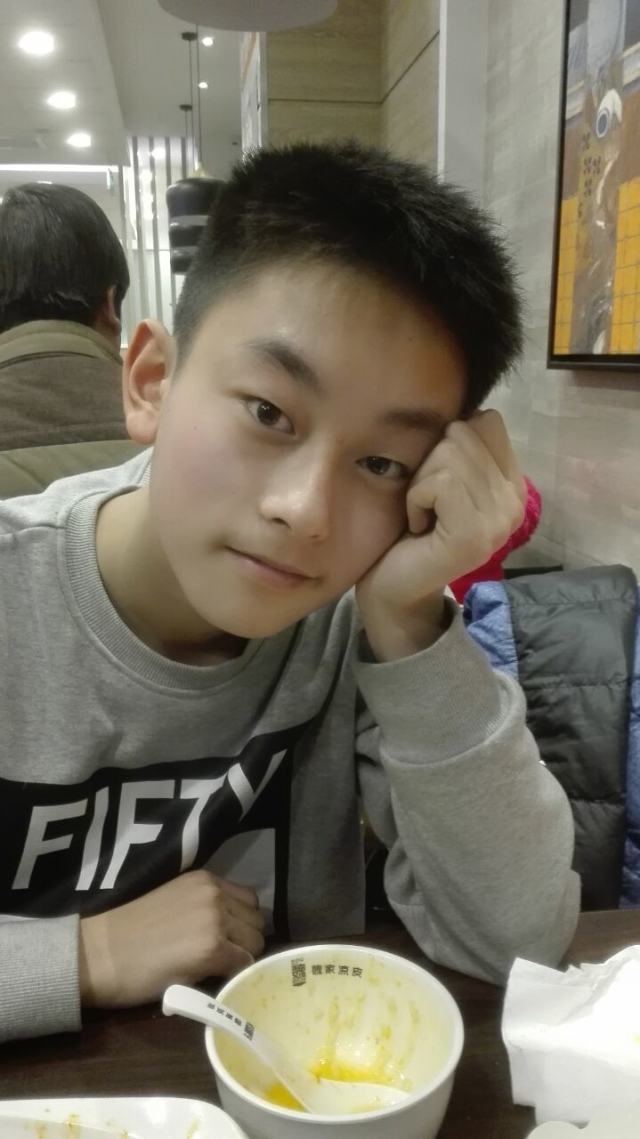 我的帅儿子!