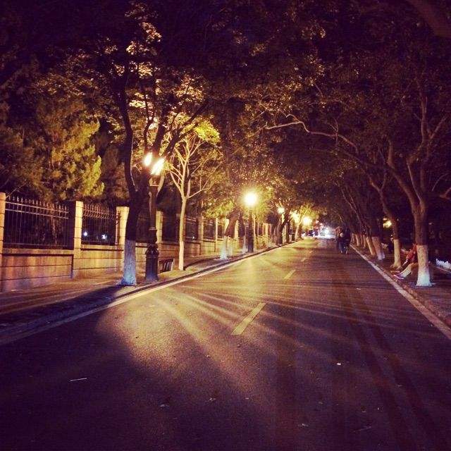 寂静的夜,寂静的街道