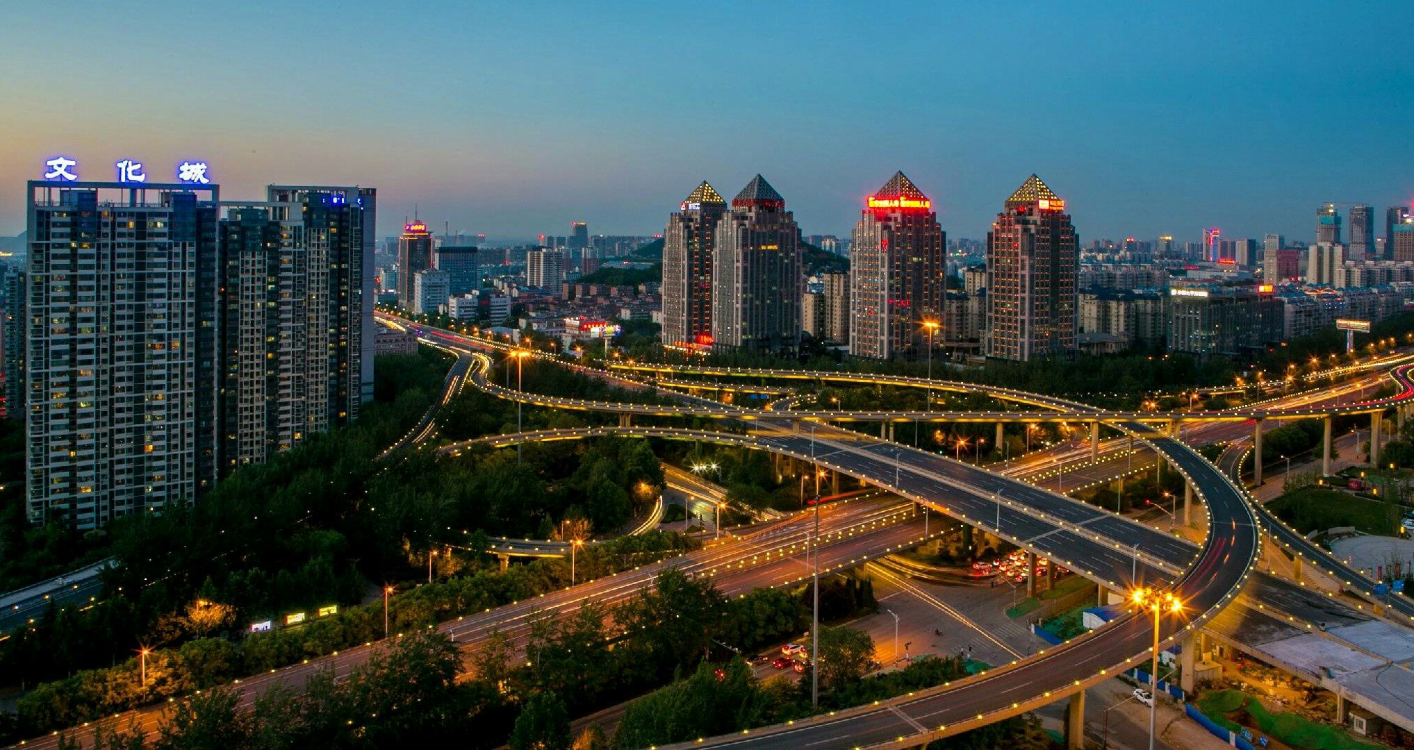 醉美济南#燕山立交桥夜色