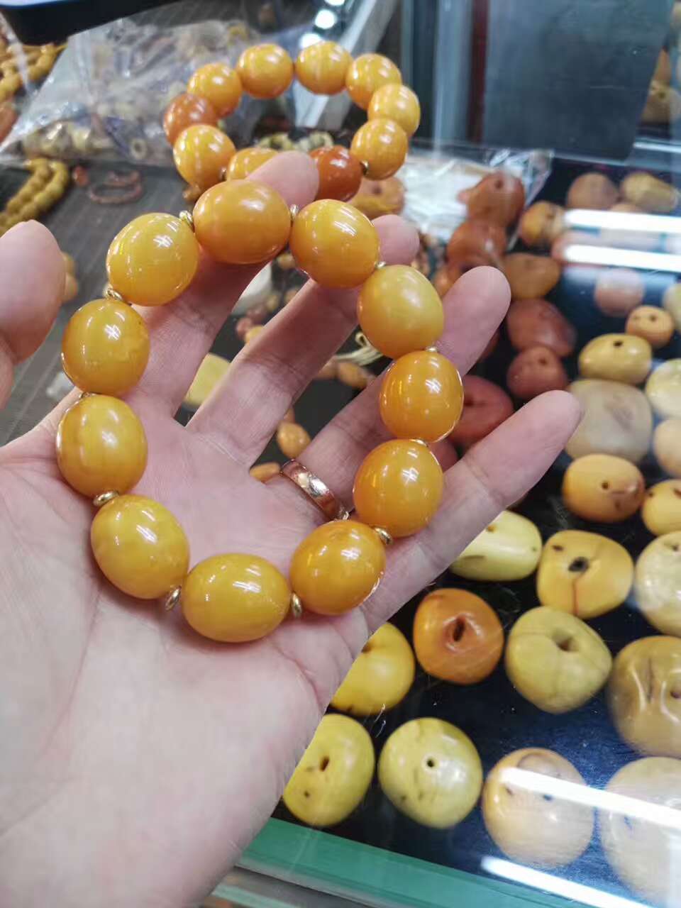 顶级老蜜蜡枣珠 男女都可以戴 ,收藏级