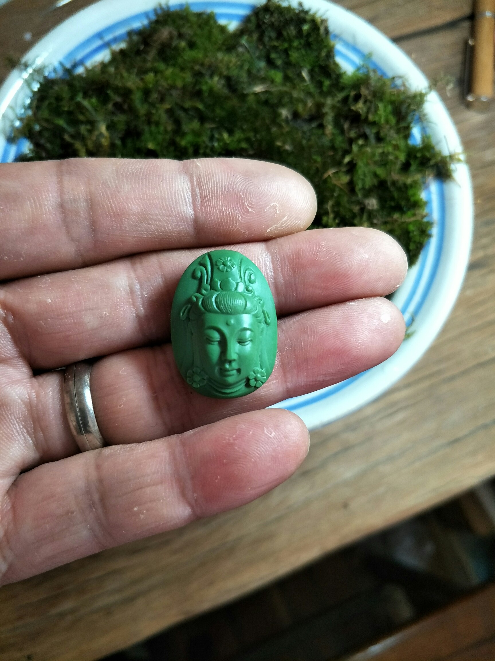 天然湖北绿松石