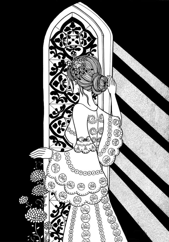 喜欢上了黑白版画_帖子_oppo手机官方社区