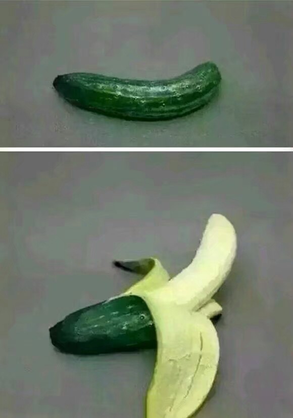 黄瓜变香蕉套路图片图片