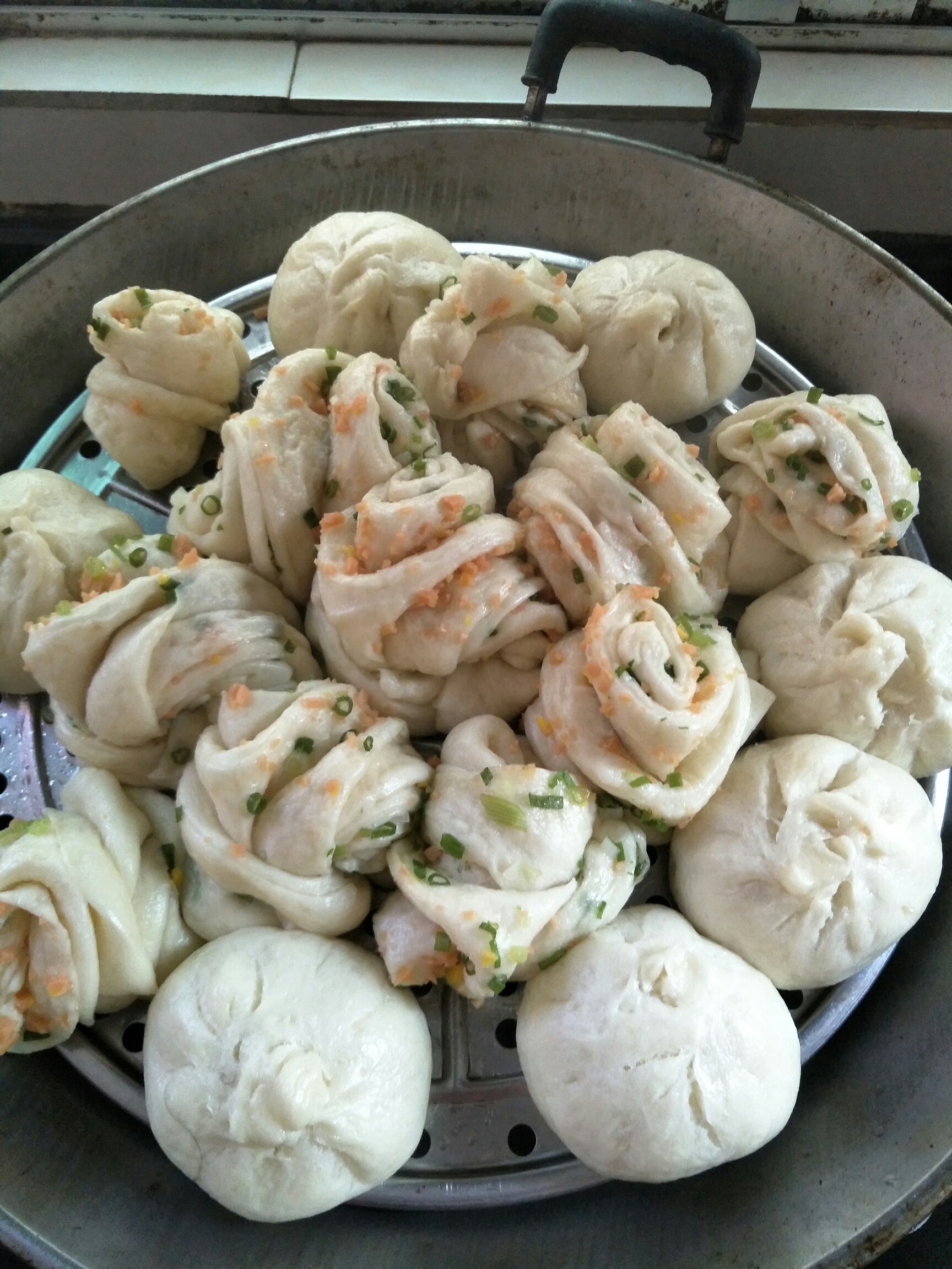 看得见的味道#我做的包子花卷.