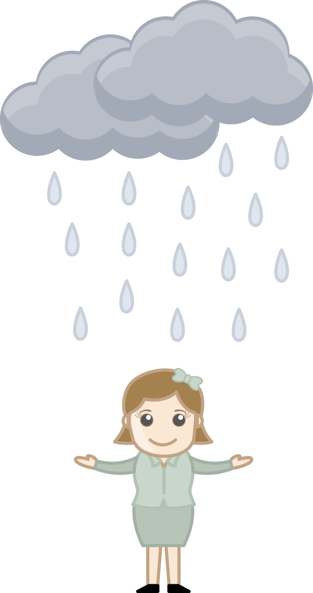 下雨心烦的卡通图片图片