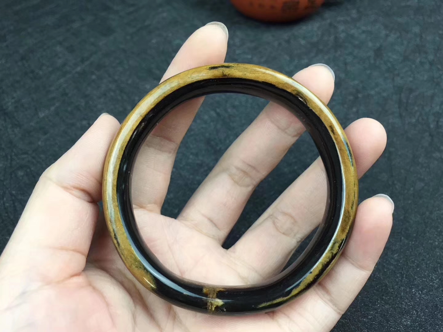 和喜欢的一切在一起#黑珊瑚血柳手镯,火焰97纹,内.