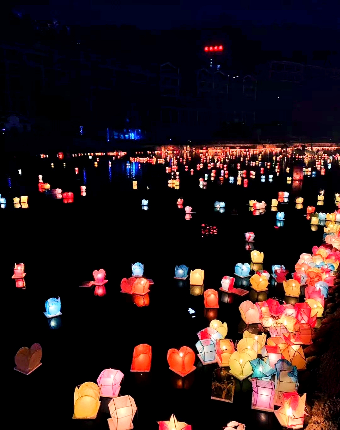 资江河灯节丨中元节千年民俗文化的传承